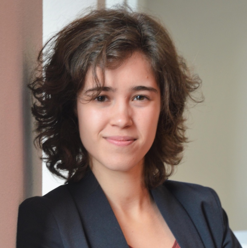 Headshot of woman with brown hair in a blazer.