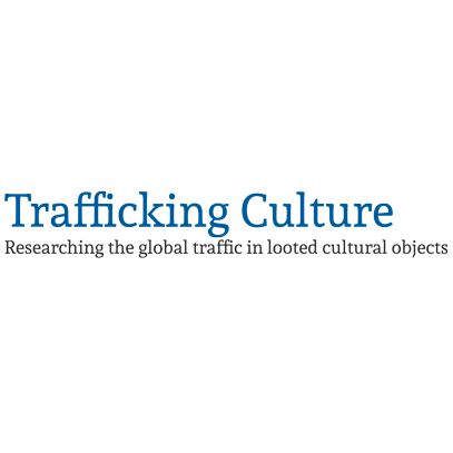 Text based logo: Trafficking Culture Researching the Global traffic in Looted Cultural Objects